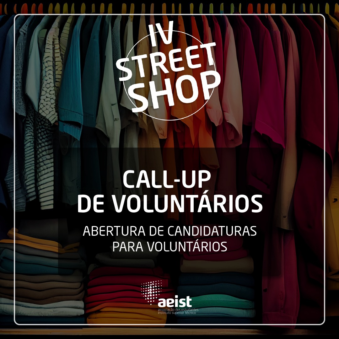 AEISTecnico's tweet photo. Aproxima-se a 4ª edição da Street Shop!
Até dia 3 de janeiro iremos estar a recolher as peças de roupa indicadas neste post nas Secções de Folhas da Alameda e do Taguspark. Podes ainda inscrever-te para voluntariar no evento, através do link na bio!

Contamos contigo? https://t.co/L870FuWKm7