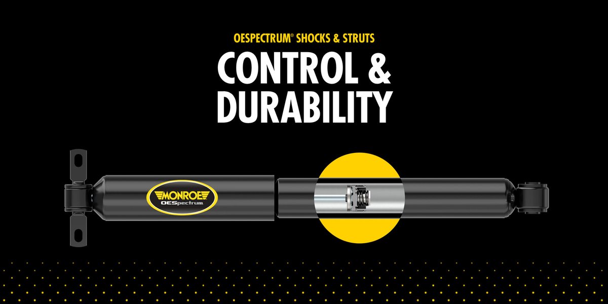 OESpectrum #shocks and #struts are built different. Each features PFTE-banded pistons for consistent sealing between piston and pressure tube for improved control and long-lasting durability. Learn more: bit.ly/3zCRQmQ #MonroeShocks