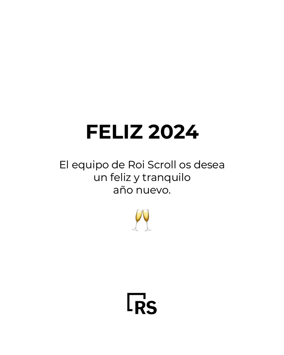 roiscroll's tweet photo. El equipo de Roi Scroll te desea un 2024 lleno de todo tipo de emociones, de tiempo de calidad con tus seres queridos y de planes que realmente te hagan ilusión. ✨💚

¡Feliz año y #FelizTranquilidad! https://t.co/rzbU532lrR
