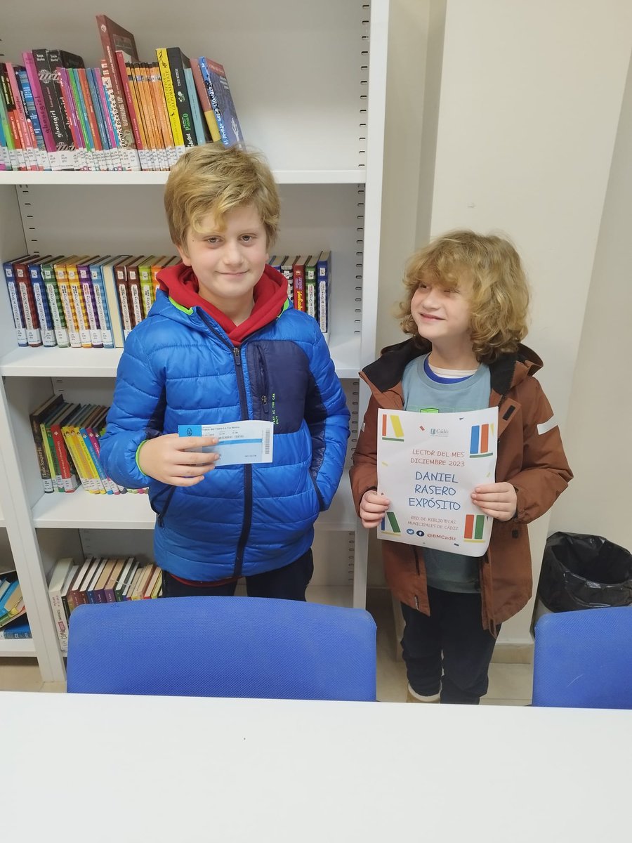 BMCadiz's tweet photo. 📚Daniel Rasero es nuestro #LectordelMes, y de casi todos los días, porque es uno de nuestros asiduos lectores de #BiblioSantaMaria
Tú puedes ser el próximo, infórmate y deja que todos te miren como mira su hermano a Daniel
#NiñosDeBiblioteca https://t.co/TWI6TcydCf