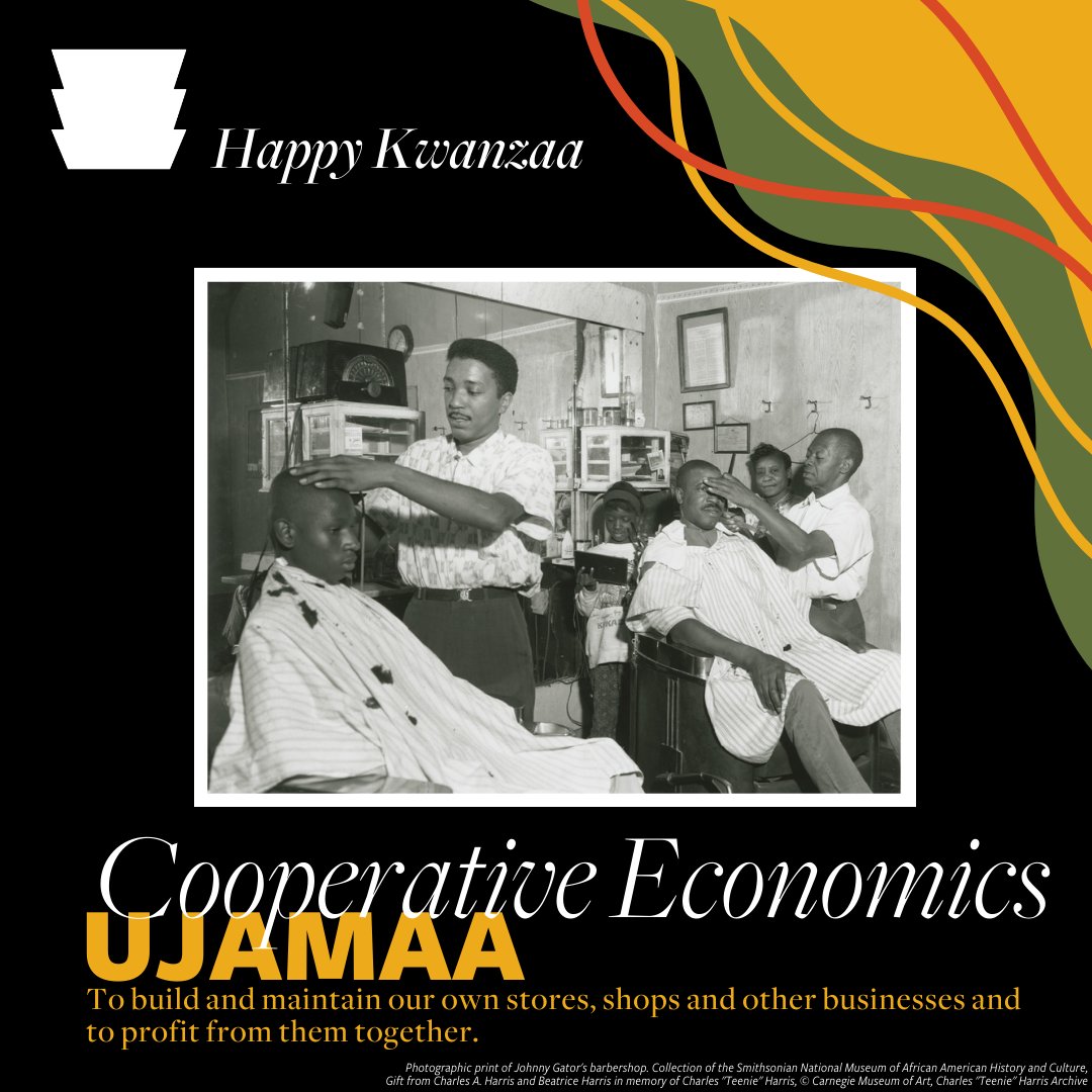 Habari Gani? Ujamaa! It's the 4th day of #Kwanzaa, and today's principle is Cooperative Economics. Did you know, “Kawaida,” is the philosophy of cultural nationalism which forms the basis for the development of Kwanzaa? More: nmaahc.si.edu/kwanzaa