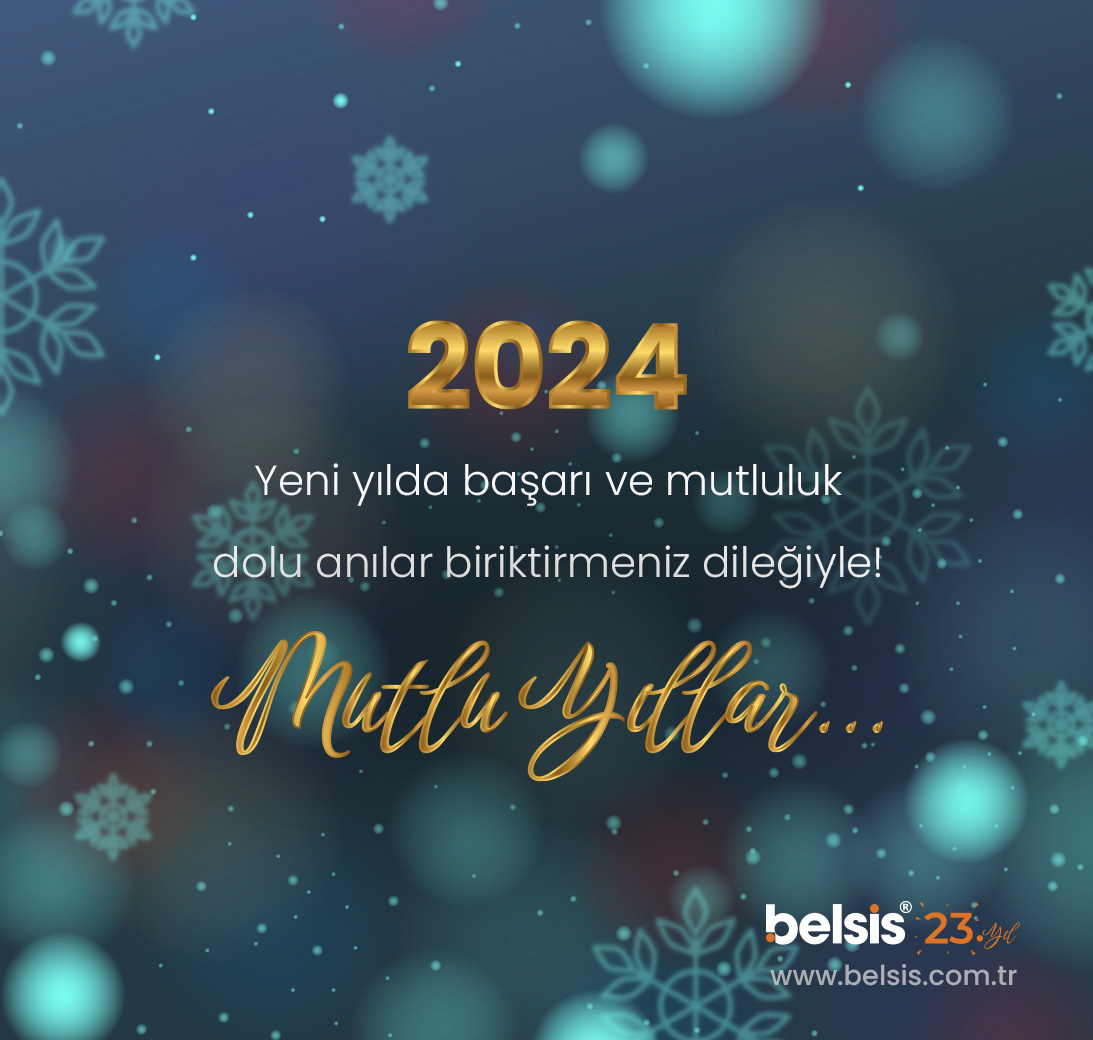 Yeni yılda başarı ve mutluluk dolu anılar biriktirmeniz dileğiyle!
Mutlu Yıllar..

#belsis #yeniyıl