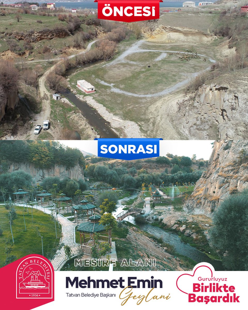 EminGeylani's tweet photo. Tatvan'ımızı hak ettiği standartlara ulaştırmak için çok çalışıp şehrimize onlarca eser kazandırdık.

📍Mesire Alanı https://t.co/BsxApKsYMS