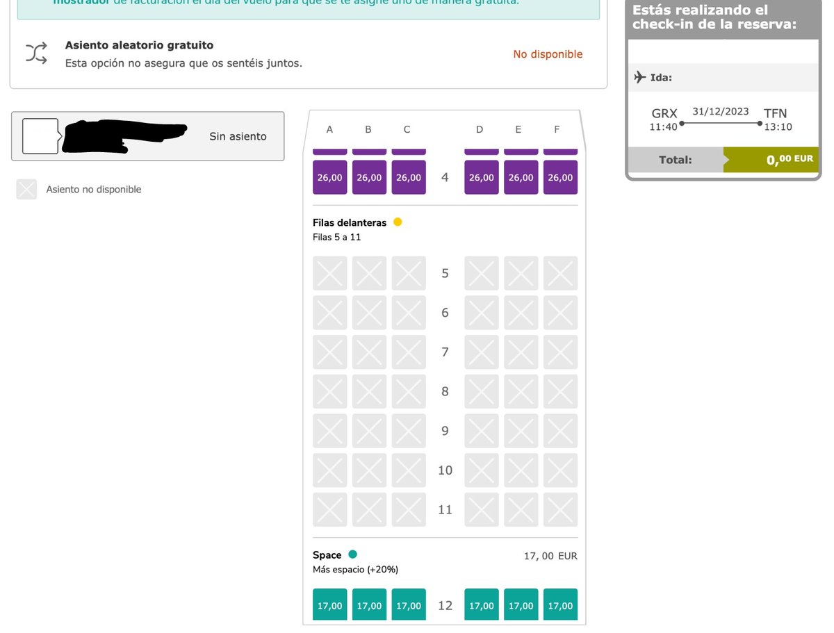 comeminutos's tweet photo. @vueling Podrían, por favor, explicar:
1º: Que no dejen hacer check in on-line gratuito, aún teniendo un montón de asientos libres.
2º: La diferencia de precios para el mismo asiento/vuelo entre adquirirlo a través de vuestra app o de vuestra web? https://t.co/PSkPmWgjh9