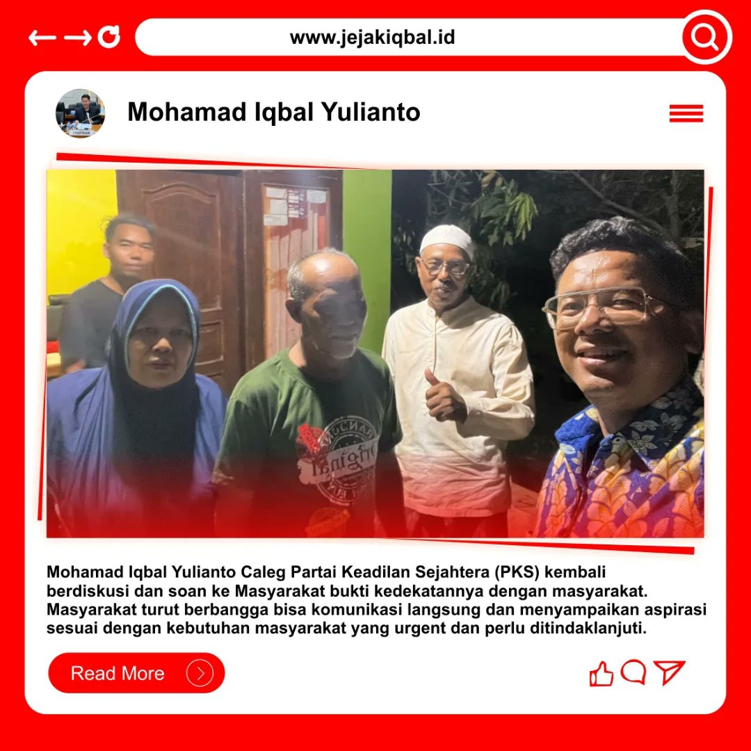 Apt_iqbal's tweet photo. Mohamad Iqbal Yulianto kembali berdiskusi dan soan ke Masyarakat 

Berita lebih lebih lengkap kunjungi website https://t.co/DEDoJJ9WdF

Media Jejak Iqbal

#mohamadiqbalyulianto
#iqbal
#calegdprri
#brebes #brebeshits #brebesnesia #brebesupdate #seputarbrebes https://t.co/LxSYynhpGH