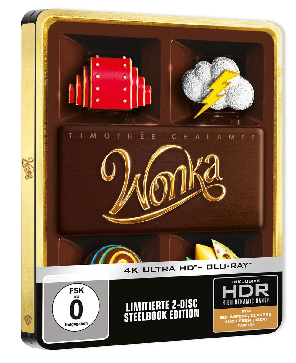 bluraysteels's tweet photo. Vorbestellbar: Wonka 4K Steelbook https://t.co/FUzXIeggfL https://t.co/yVe3v23PT1