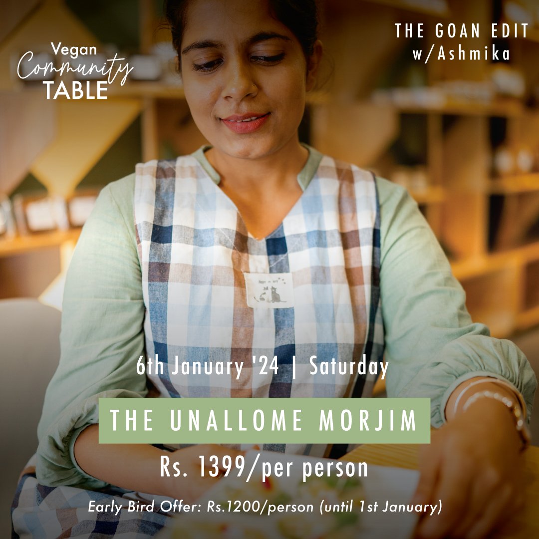 🗓️ Date : 6th January 2024 | Saturday 🕔 Time: 5 p.m - 7 p.m Note: Pre registrations required For queries and reservations, feel free to call or WhatsApp us at +91 8482953355. #goa #morjim #theunallome #weekendworkshop #vegancommunity #regionalfood #womenchefs #goancuisine