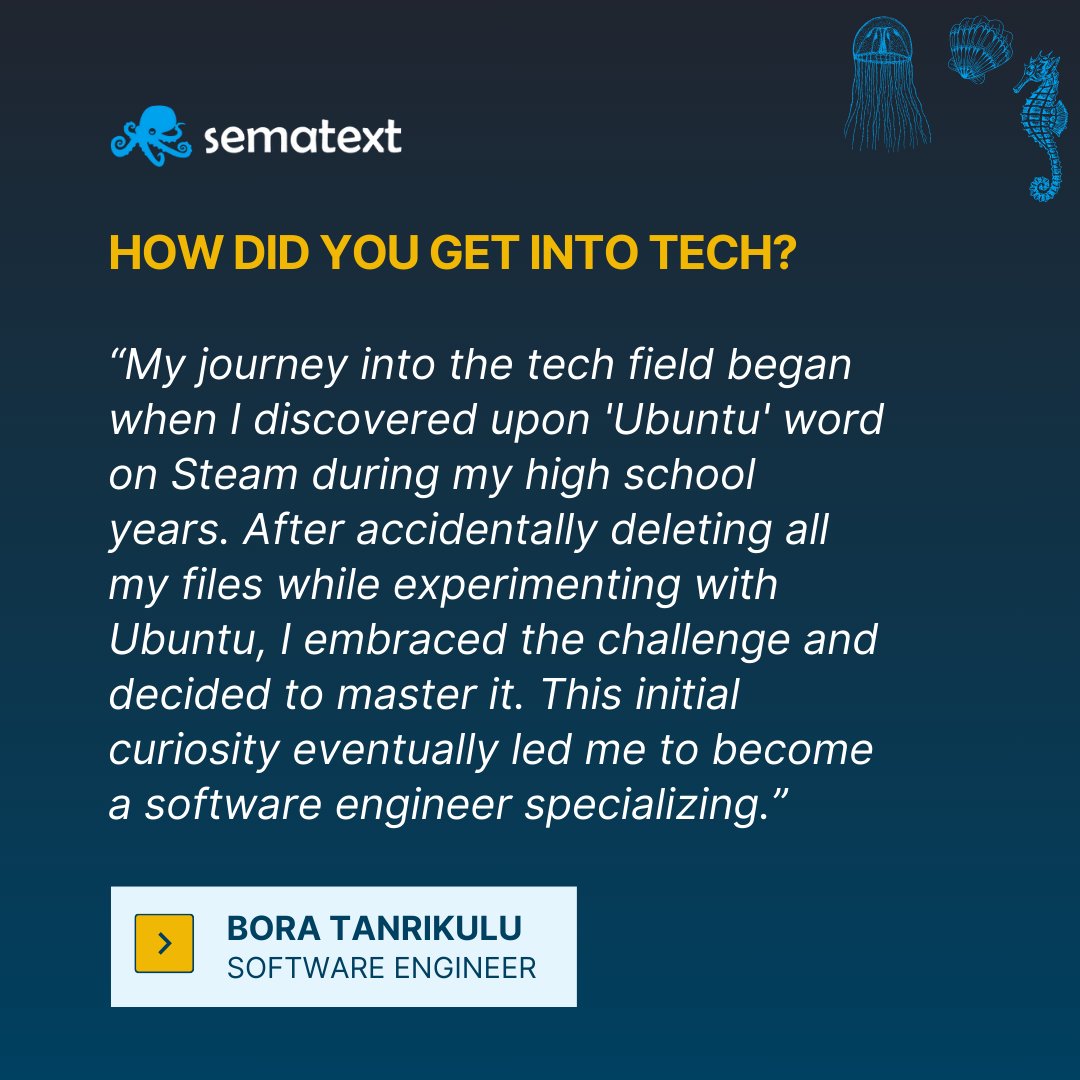 Ready to explore the endless opportunities that Sematext has to offer? 🔍
Join our team and discover your own extraordinary journey in the world of tech. 🚀
Check out our careers page now 👇
hubs.ly/Q029dHmN0
#SematextCulture #Career #Tech #Ubuntu #Software #Engineer