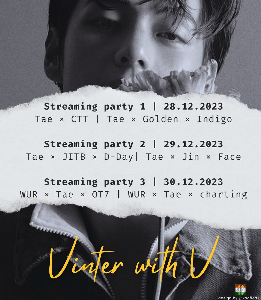 DAY - 2 :
Join Us to celebrate Taehyung’s birthday, Let's stream and celebrate together! 🥳🎶

 RT and REPLY 
#VinterWithV 
#TaehyungBirthday
#VantaeStreamingParty2

Spotify :open.spotify.com/user/31uloclav…

Stationhead :share.stationhead.com/G2PjSRVPN61