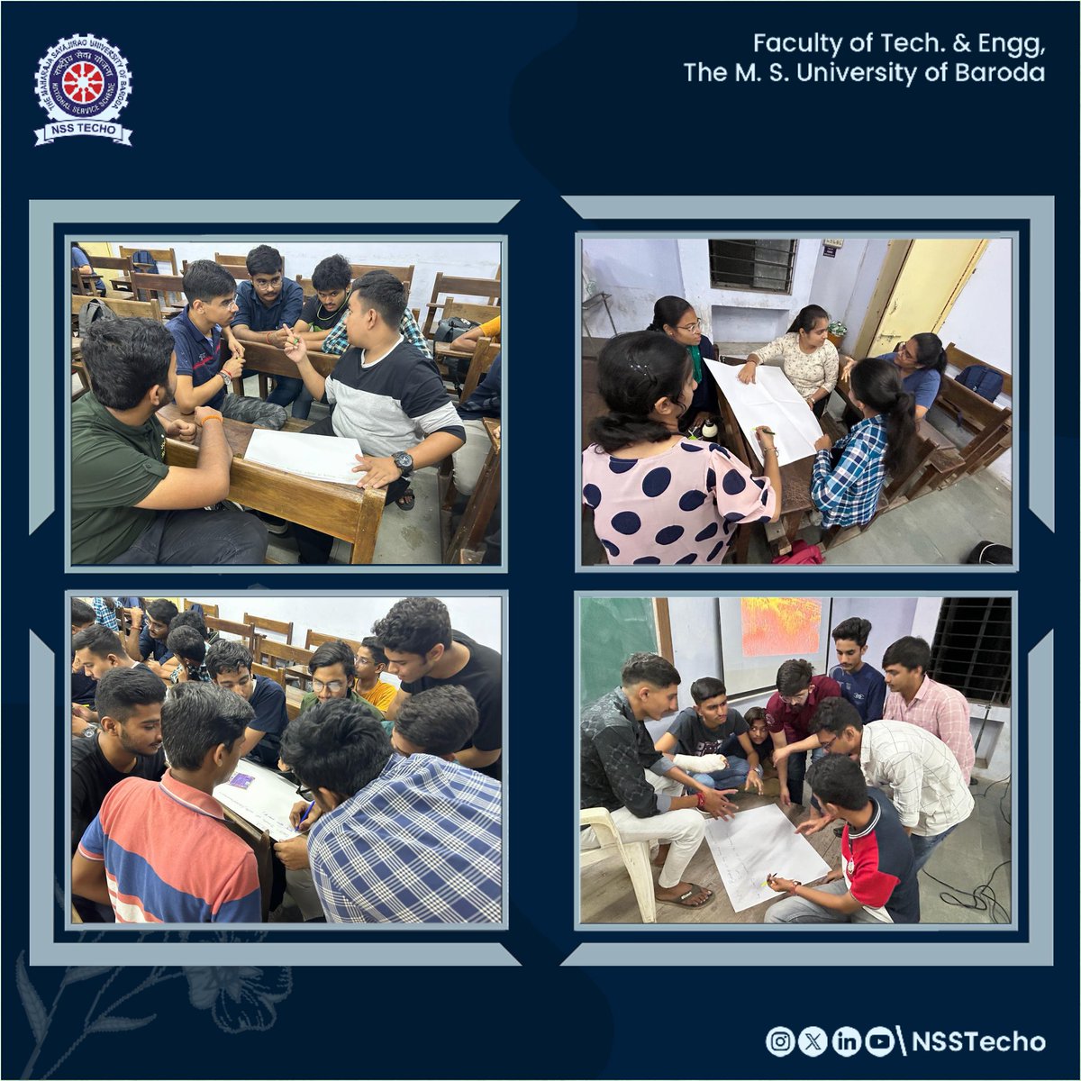 nss_techo's tweet photo. NSS TECHO, in collaboration with ISKCON YOUTH FORUM, successfully organized a transformative Self Management Course. 

 This empowering course aimed to equip participants with essential skills and strategies to effectively manage their personal and professional lives. https://t.co/ILUKpGcC1X