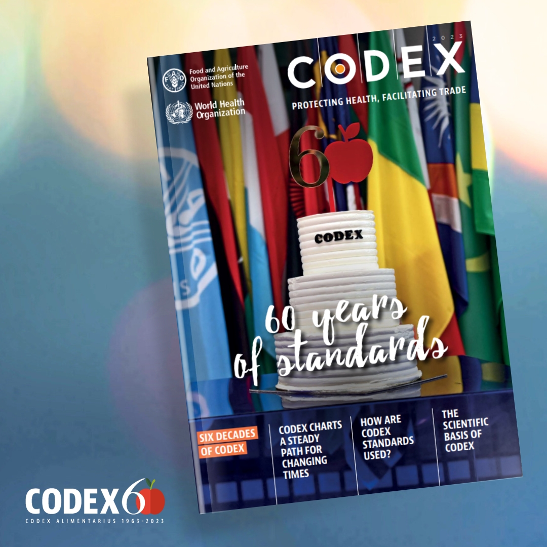 FAOWHOCodex's tweet photo. #β£1β£ The Codex magazine.
πThis seventh edition of CODEX looks back at origins of CAC and looks forward to what the future may bring.
π²β‘οΈ https://t.co/yTT8u9CcY0
#OneYearOfCodex | #FoodSafety https://t.co/1bnA1ZUmFg