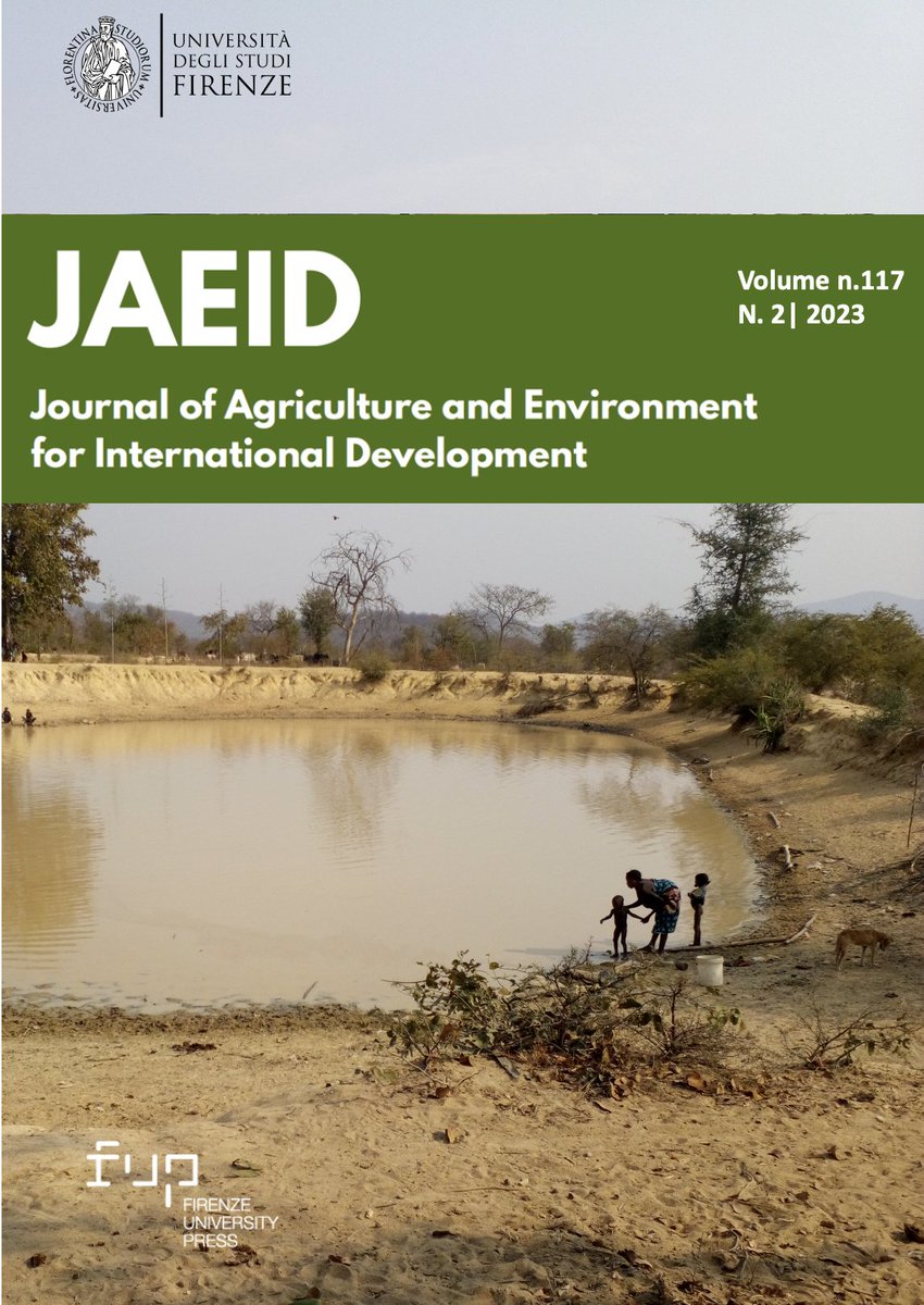 WHLab_Unifi's tweet photo. The new issue of the Journal of #Agriculture and #Environment for #International #Development (#JAEID) is online!
Previously published by @aics_it, is now owned by @UNI_FIRENZE / @DagriUnifi
The journal is Diamond #OpenAccess
https://t.co/jheoAR3qv0 https://t.co/MmVSwYmldr