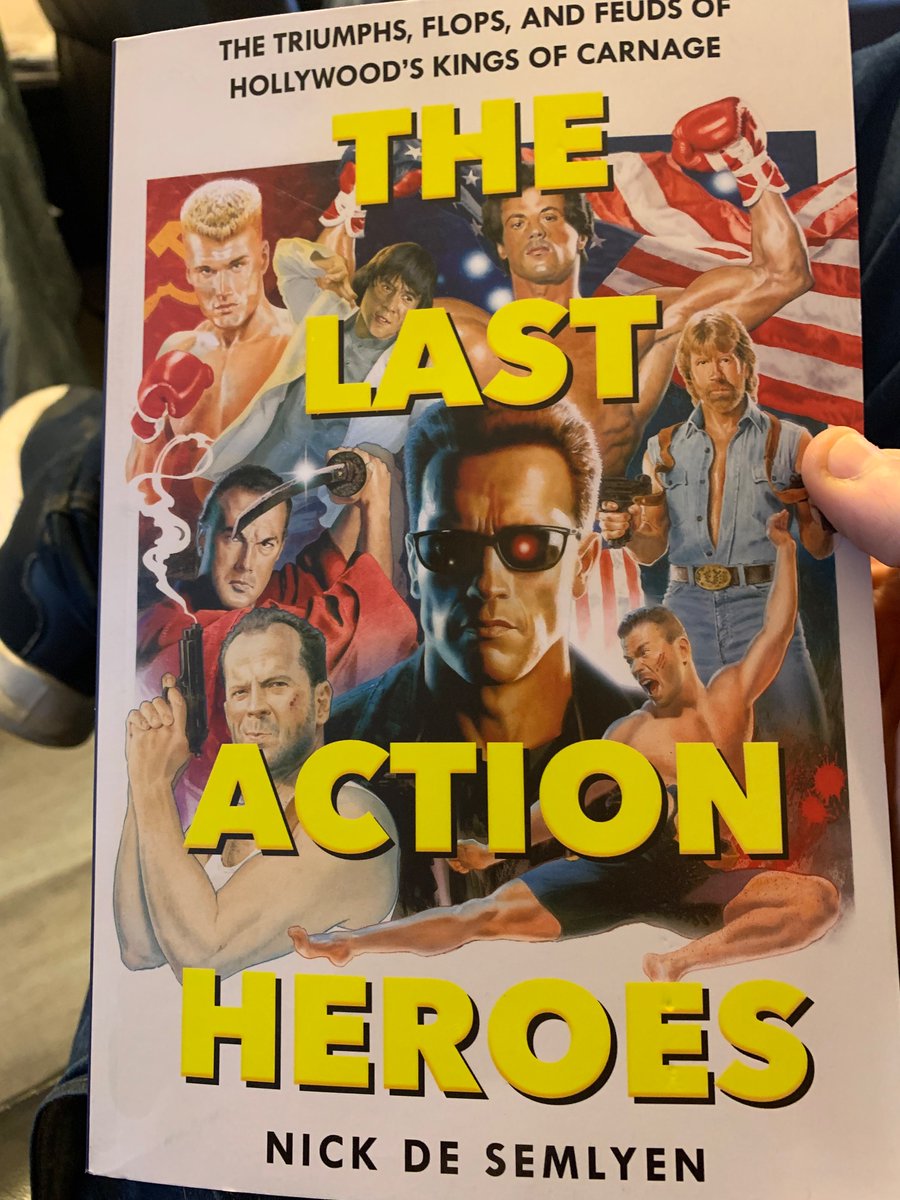 Just finished reading “The Last Action Heroes” by <a href="/NickdeSemlyen/">Nick de Semlyen</a> amazing book on 80s action film stars and their careers. Couldn’t put it down…haven’t seen my kids for 3 days