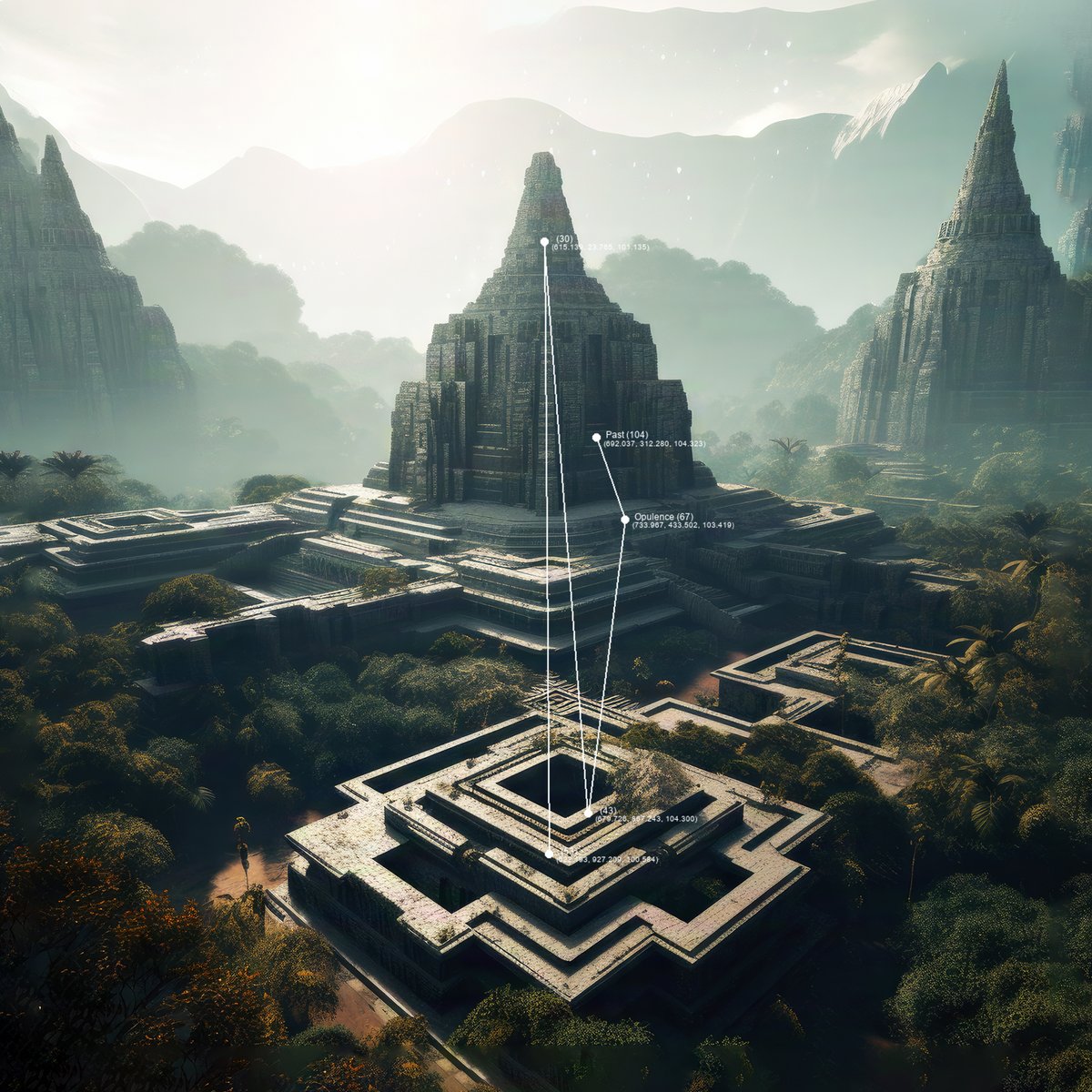 thelootverse's tweet photo. One of many constellations found in Lootverse's skies, titled "Ashanti Kingdom." #DigitalArt #VirtualWorldExploration #ParallelSkies https://t.co/2wWVQAxrSk
