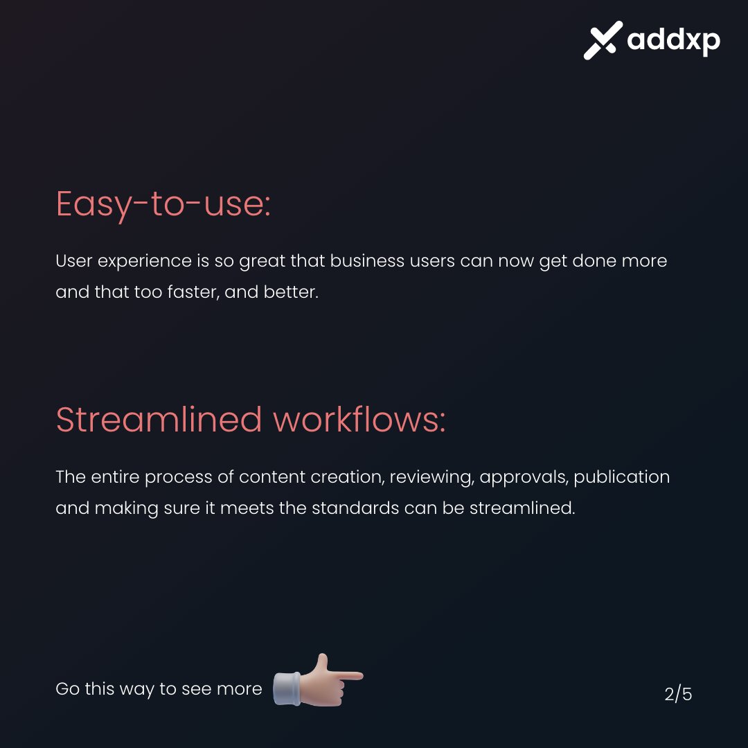 addxptech's tweet photo. Contentstack comes with a range of perks and benefits for your business that will benefit you in the long run.
Reach out to us and book your Contentstack implementation project now!
Link: https://t.co/O9UTy3nyEO
#addxp #contentstack #cms #development https://t.co/4DO863usaG
