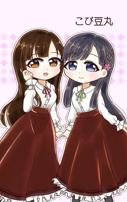 #2023年自分が選ぶ今年の4枚 今年はペアよく描いてたのでレベルアップできた気がします 今までは単体だったので…!