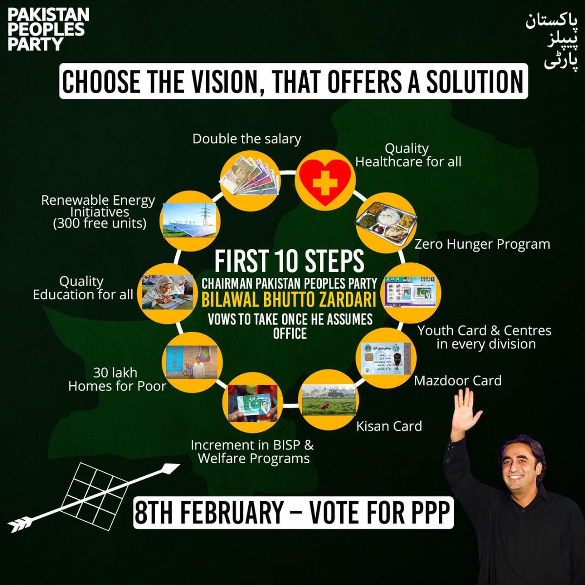 DaleekC_PPP's tweet photo. The declaration of PPP is Individuals' statement wherein there are arrangements of current issues of 🇵🇰 in which there is an answer for the end progressing expansion destitution &amp; joblessness so support this party &amp; choose the person who knows your concerns &amp; has their answer https://t.co/dfE57s579j