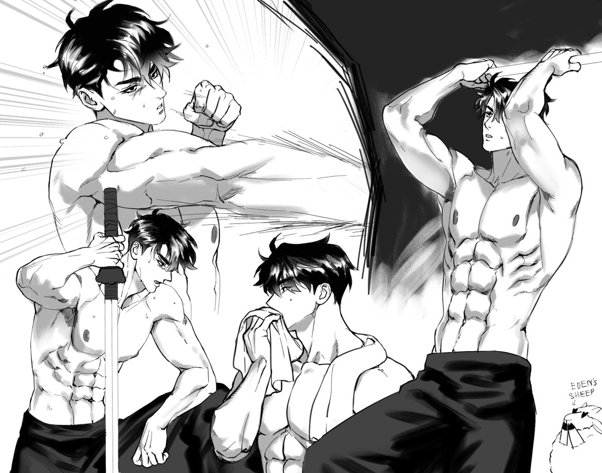 I think about him training everyday