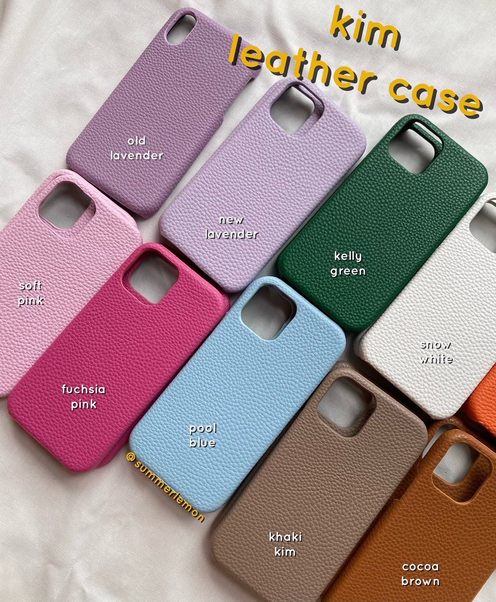 summerlemon's tweet photo. 🥂 end year sales x kim leather case 🤳🏻
เคสหนัง best seller ของทางร้าน หมดรอบนี้ไม่มีเข้าเพิ่มแล้วน้า วัสดุหนังวัว เปิดหัวท้าย ด้านในบุกำมะหยี่อย่างดี มี 10 สีให้เลือกตามสีมงคลรับปีมังกรทอง เซลเหลือ 129฿ ส่งฟรีทุกออเดอร์ส่งท้ายปี ถึง 01/01 น้า สั่งซื้อจิ้มลิ้งใต้ทวิตค่า 💌 https://t.co/8URTZAkMGa