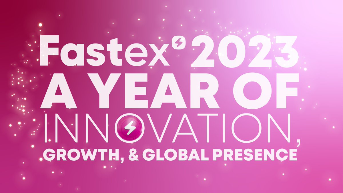 fastex's tweet photo. ⚡️Cheers to a year of milestones, innovation, and global recognition ✨

💫 Fastex made waves in 2023 with the launch of cutting-edge products, participation in world-class expos, and the organization of community meetups 

💫 We're ready to conquer 2024 with even more exciting developments! 

💥 Read more: https://t.co/HfRrThiFnK