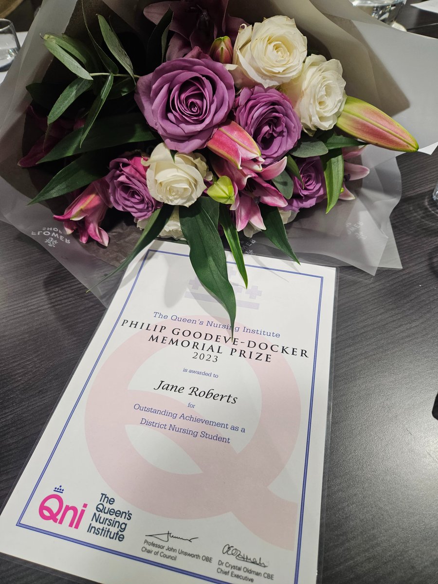 Jane Roberts (@janeroberts2) on Twitter photo Ending the year on a high! So privileged to receive the <a href="/DNManMet/">District Nurse apprenticeship ManMet</a> nomination for <a href="/TheQNI/">The Queen's Nursing Institute</a> Philip Goodeve-Docker award and be presented with it twice by <a href="/Louisederham15/">Louise Derham</a> and <a href="/WeAreBCHFT/">Bridgewater Community Healthcare NHS</a> Chief Nurse! Thank you to my 'team' at work and home for all the support! Ending the year on a high! So privileged to receive the <a href="/DNManMet/">District Nurse apprenticeship ManMet</a> nomination for <a href="/TheQNI/">The Queen's Nursing Institute</a> Philip Goodeve-Docker award and be presented with it twice by <a href="/Louisederham15/">Louise Derham</a> and <a href="/WeAreBCHFT/">Bridgewater Community Healthcare NHS</a> Chief Nurse! Thank you to my 'team' at work and home for all the support!
