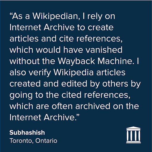 internetarchive's tweet photo. 3️⃣: The Wayback Machine! A resource for curious citizens everywhere, the @waybackmachine allows us to do great things—keep the factual record straight, stop misinformation and much more: https://t.co/ZinUf30Sgx https://t.co/lndnU50zWT