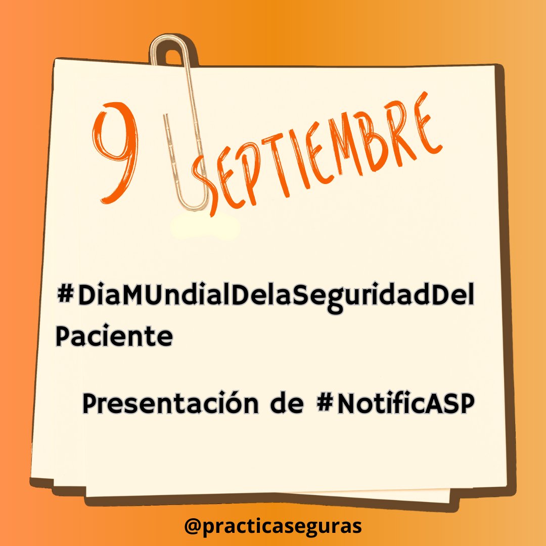 practicaseguras's tweet photo. @PiCuida @cuidaven @HUPMCadiz @InfantaElenaH @HUVV_SAS @clinicogranada @HRegionalMalaga @conectapaciente @escpacientes @HUniv_Poniente @saludand @miguebaenalo @peacro @TereSegura9 @alonso_inma @CarmenJodar5 @CdHUVValme @SPSerrania @twitfis @VzquezAntonia @pacientesPOP @Ptrillol @sadecaandalucia @CalidadAsistenc @sanoysalvoblog @HumanizAndal @CheloArtero @ApBE_ 🔶🧵#SegPac en septiembre celebramos el #DiaMundialSeguridadPaciente @eevamc
Con este enlace accede a todo lo que movimos en RRSS esos días
🔗https://t.co/QLloaDHvUU
🔶Presentamos #notificAsp el nuevo sistema de notificación del #SSPA
🔗https://t.co/mYc9sT5nNB https://t.co/FcL0k9cpkb