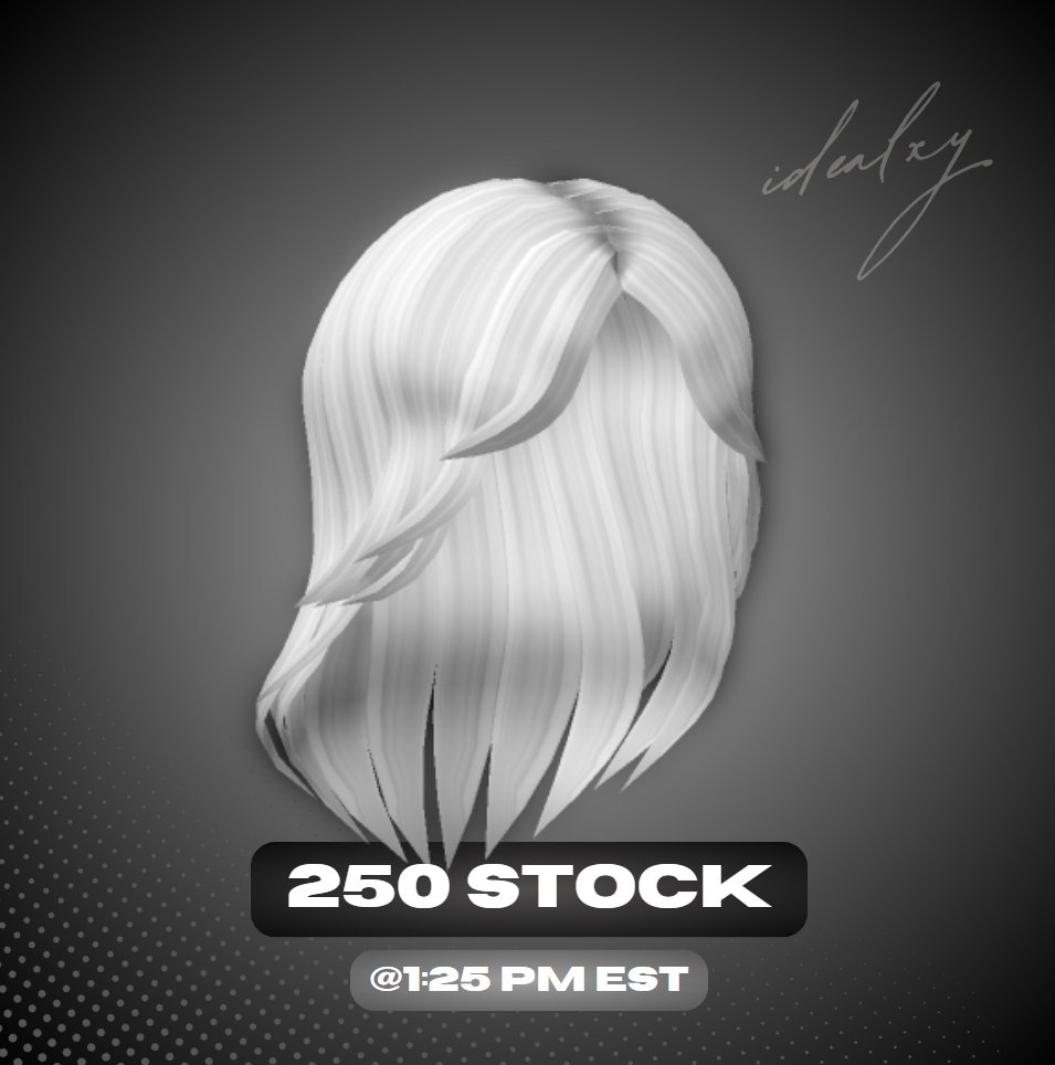 idealxyo's tweet image. Free Limited UGC,
Today, 1:25PM EST.
250 stock.
pls consider following my twitter for codes, free ugc and all :)
Item link: roblox.com/catalog/157886…
Game Link: roblox.com/games/15609169…
#Roblox #RobloxUGC #Robloxfree #RobloxUGCLimitedfree #RobloxDev
