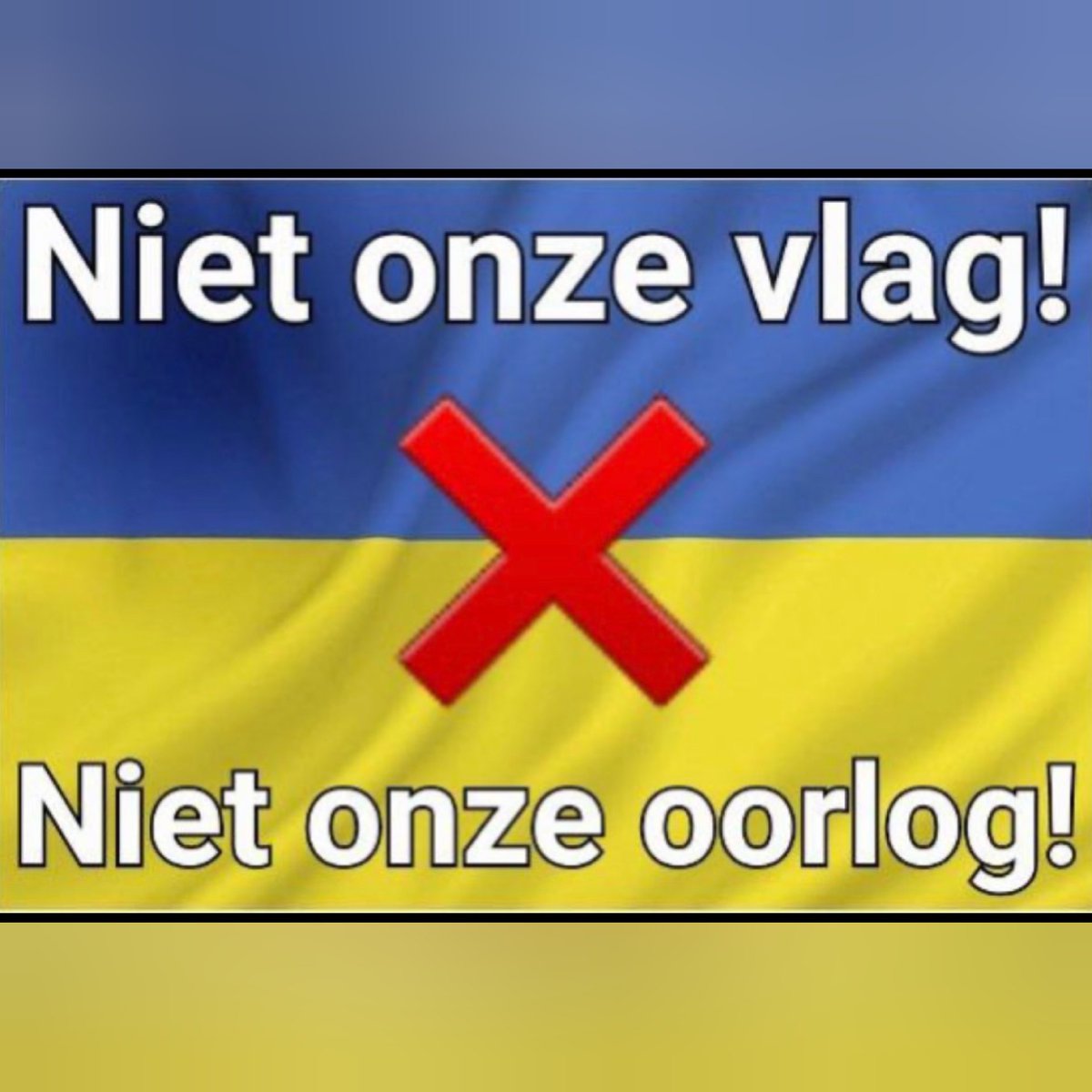 KAFKA_Dev's tweet photo. We worden door Rutte een oorlog met Rusland ingetrokken. Demissionair blijft hij maar geld en WAPENS sturen naar Oekraïne! Een corrupt land dat al verloren heeft! Niet onze vlag, niet onze oorlog!

Doe een ♥️ &amp; RT als je het eens bent! https://t.co/12trikI7ah