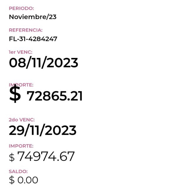 cristiancim's tweet image. Le llegó a mi vieja un aumento del 100% de diciembre a enero en la prepaga. Pretenden que pague 173 mil pesos en enero 🤌
En noviembre pagaba 72 mil.
Alguien me explicaba cómo esto beneficia a la gente y perjudica a la casta? 
VLLC