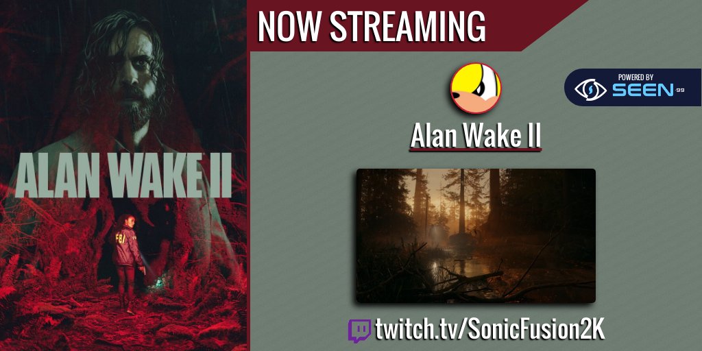 SonicFusion2K's tweet photo. I'm #live and once again venturing back into #Alanwake2 and surely must be near the end by now?! 

#smallstreamer #twitch #chatty https://t.co/B37jFBlSmR