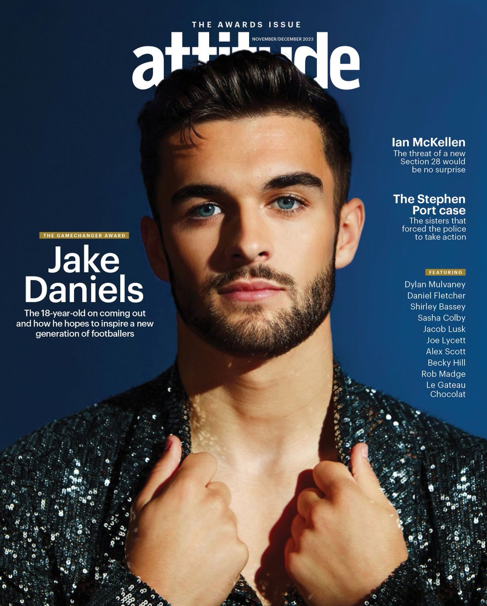 As the first gay male professional in British football to come out since Justin Fashanu, <a href="/jake_daniels11/">Jake Daniels</a> wants to make the game more inclusive ❤️ 
Revisit the #AttitudeAwards cover interview with our Gamechanger Award-winner: buff.ly/45rUjiX