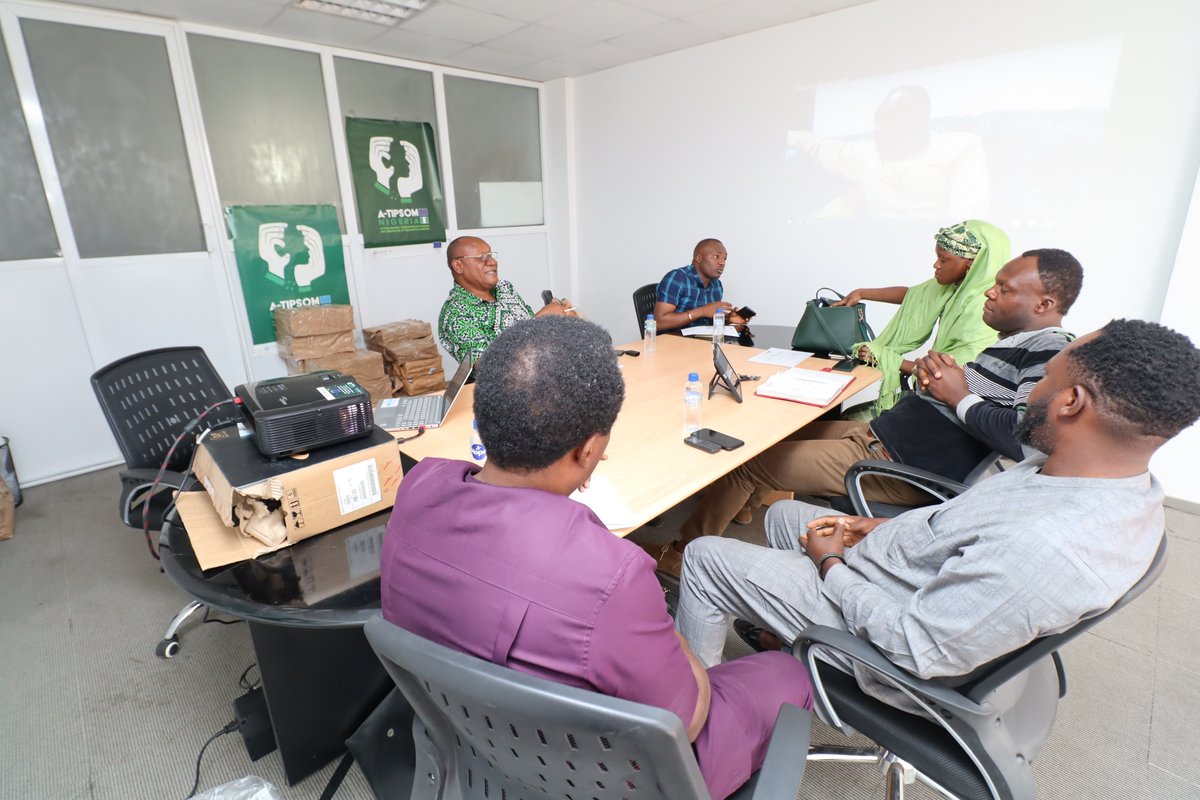 Atipsomnigeria's tweet photo. ❓What do you suggest as the title of our new short film on Smuggling of Migrants?

Photo: A review meeting for the upcoming short film on Smuggling of Migrants 

The film is being produced by @nigimmigration drama unit under the #ATIPSOM (@EUinNigeria | @FIIAPP ) https://t.co/GZct2eP9qI