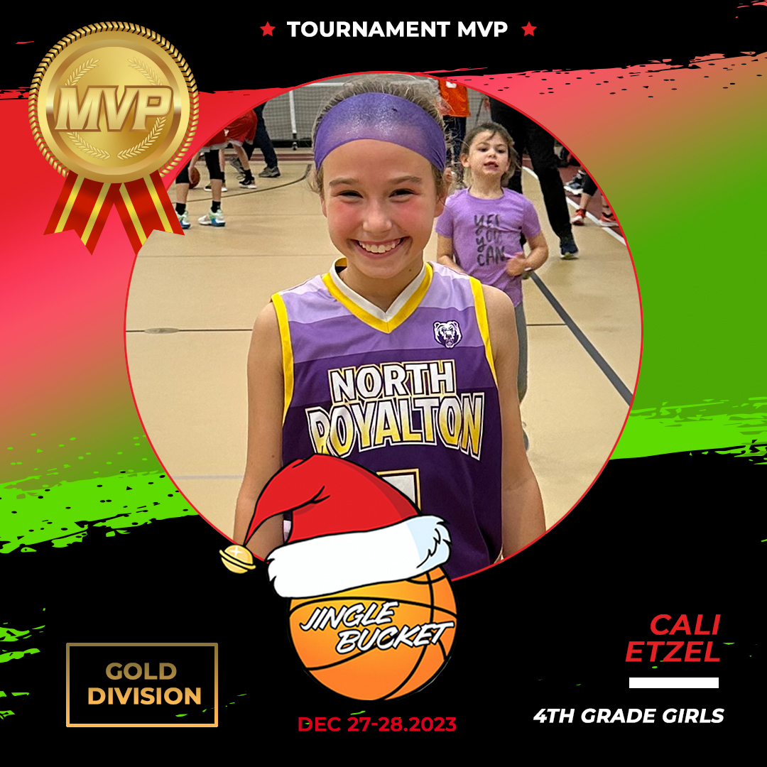Ohio_Basketball's tweet photo. Jingle Bucket 4th-grade girls, gold division MVP, Cali Etzel! @RoyaltonSchools https://t.co/fK2MqKTJun
