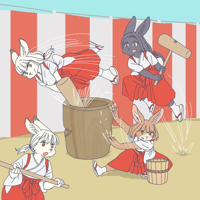「ponytail red hakama」 illustration images(Latest)