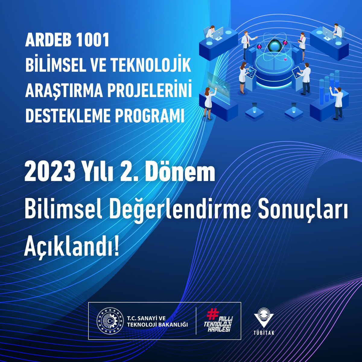 Tubitak's tweet photo. 📢 ARDEB 2023 yılı 2. dönem 1001 projelerinin bilimsel değerlendirme sonuçları açıklandı!

2⃣5⃣4⃣ proje önerisinin desteklenmesine karar verildi. 👏

1⃣2⃣0⃣ proje önerisinin bir sonraki dönemi beklemeden başvuru yapabilmesine imkân sağlandı.

📅 Bir sonraki dönemi beklemeden başvuru yapılabilecek projeler için son tarih: 22 Ocak 2024

Detay: 👇
https://t.co/1e5oqsqhQf