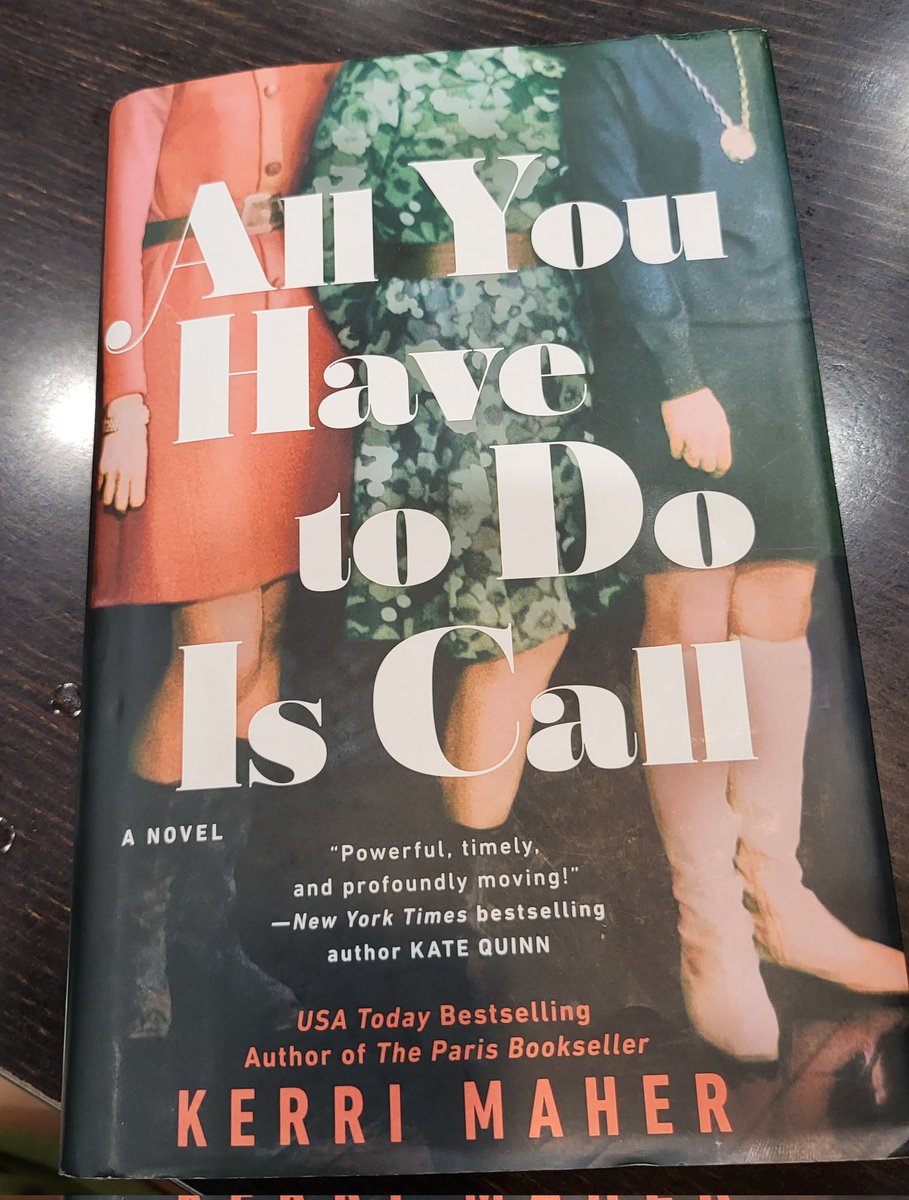 Kerri Maher's All You Have To Do Is Call , a novel about an abortion service in 1970s Chicago, is as satisfying and informative as her previous books. Rich with detail of the period, it has the pace of a thriller. A tale from the past that still resonates. 
@kerrimaherbooks