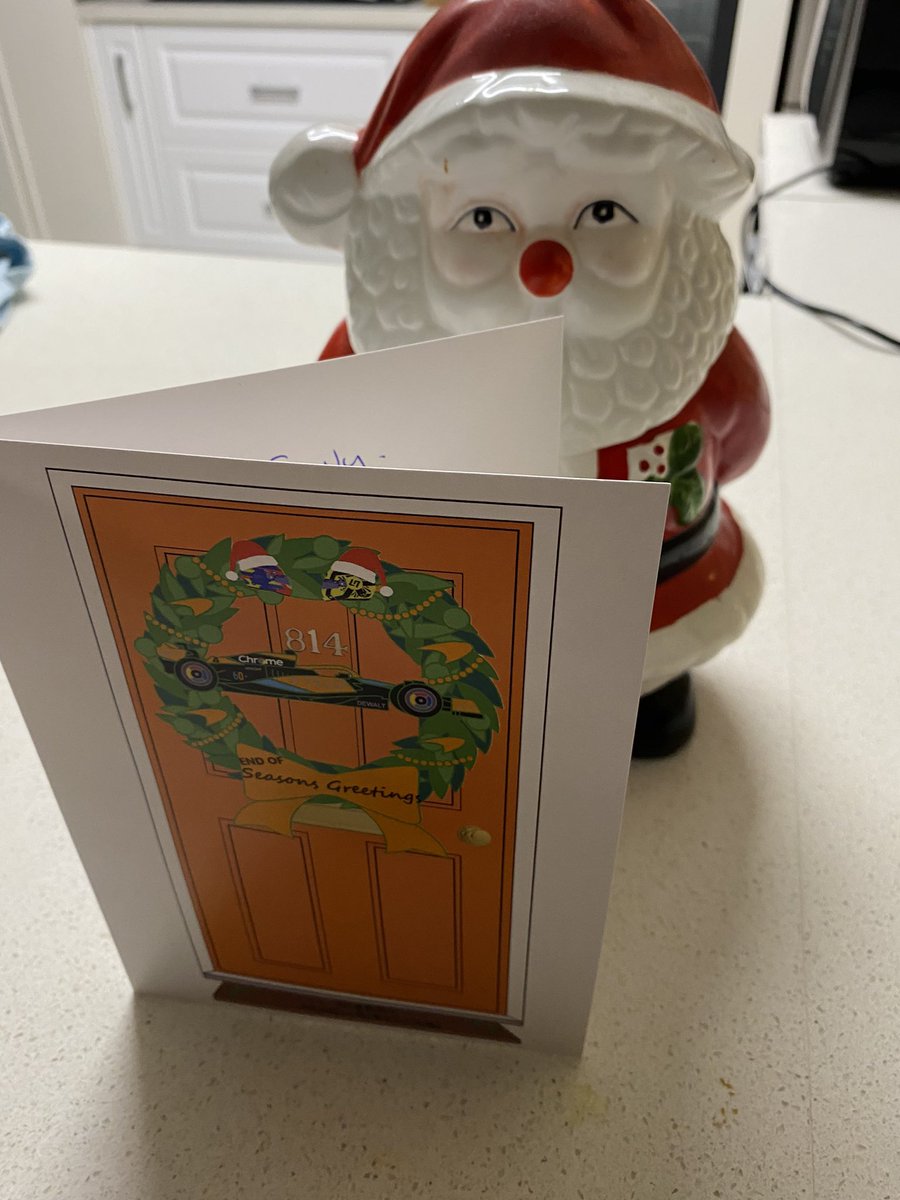 petrolheadrob's tweet photo. Get home from my last day of work of the year to 2 amazing deliveries. Thank you so much @McLarenF1 @Sareyware @NickNoodlenick for the amazing Christmas cards and gifts. I love them and am very grateful. Straight to the cave for them 🧡 https://t.co/Y8JePeu2zY