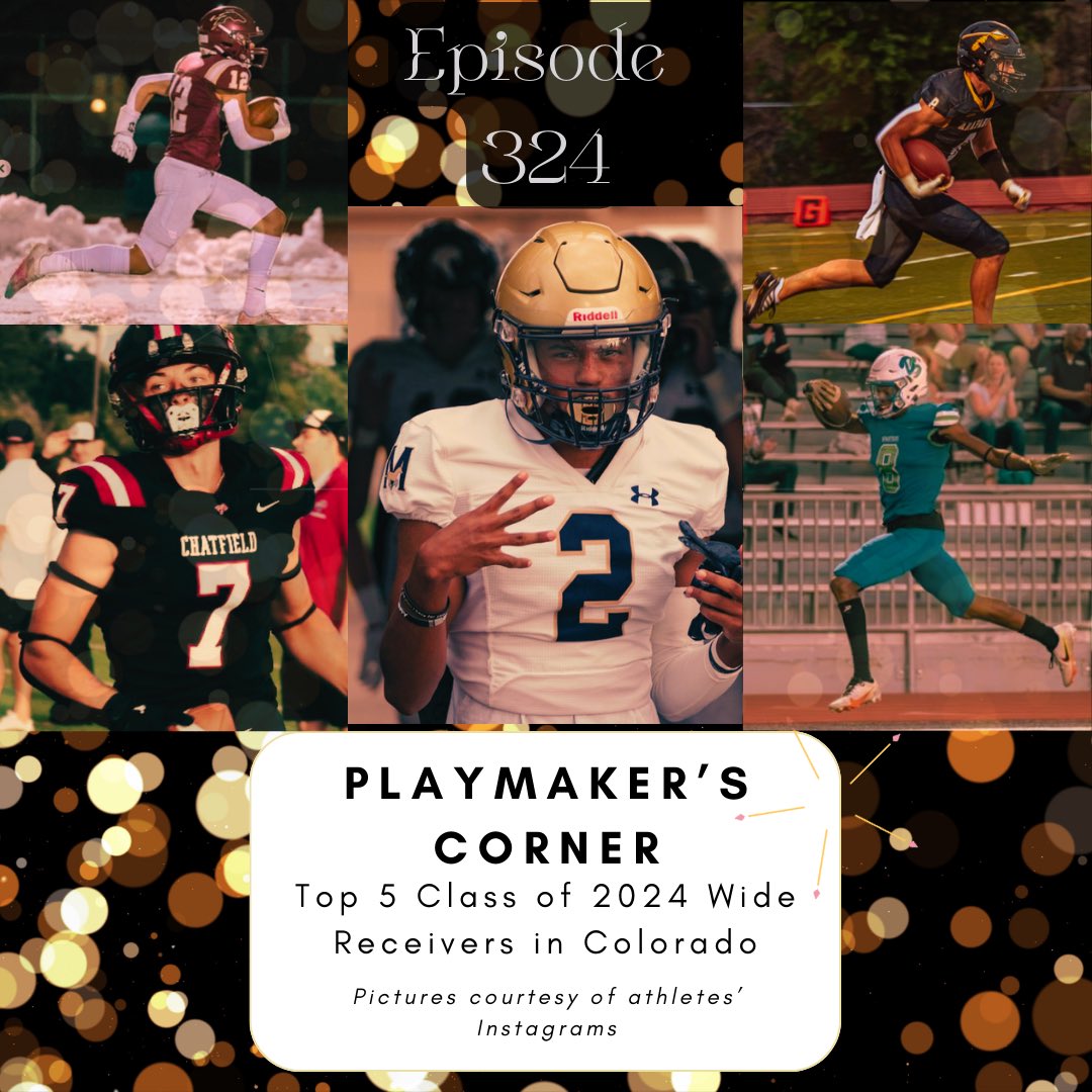 This receiver class was an interesting one, but we watched the film and let you know who the best are, and why they’re the best in the class of 2024 here in Colorado on our latest episode! #PlaymakersCorner