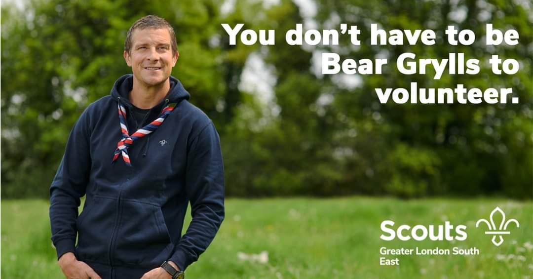 GLSE Scouts (@glse_scouts) on Twitter photo Made any New Year resolutions yet? Become an Adult Volunteer
You don't have to be <a href="/BearGrylls/">Bear Grylls OBE</a>, we are always looking for people who like washing up, doing accounts and driving too
Want to know more about what we do Bexley and Bromley?
Email countycommissioner@glsescouts.org.uk Made any New Year resolutions yet? Become an Adult Volunteer
You don't have to be <a href="/BearGrylls/">Bear Grylls OBE</a>, we are always looking for people who like washing up, doing accounts and driving too
Want to know more about what we do Bexley and Bromley?
Email countycommissioner@glsescouts.org.uk