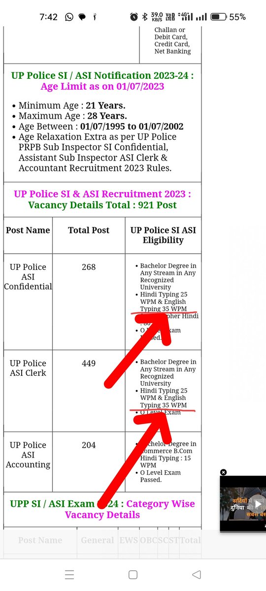 ShailendPrajap1's tweet photo. @sarkari_result @sarkari_result
Plz udate 
English typing 30 WPM not 35 https://t.co/Lee0mBzXMS