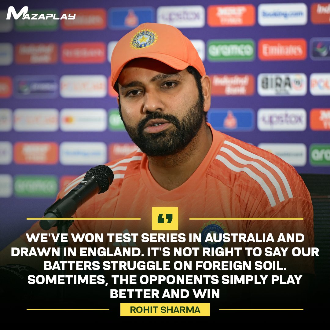 Rohit Sharma acknowledged that the South Africans were the better team than them in the 1st Test and suggests that fans should not write off India too soon.

#RohitSharma #HITMAN #CaptainRohit #RohitSharmaCaptain #Captaincy #SAvsIND #INDvsSA #SouthAfrica #TeamIndia #MazaPlay
