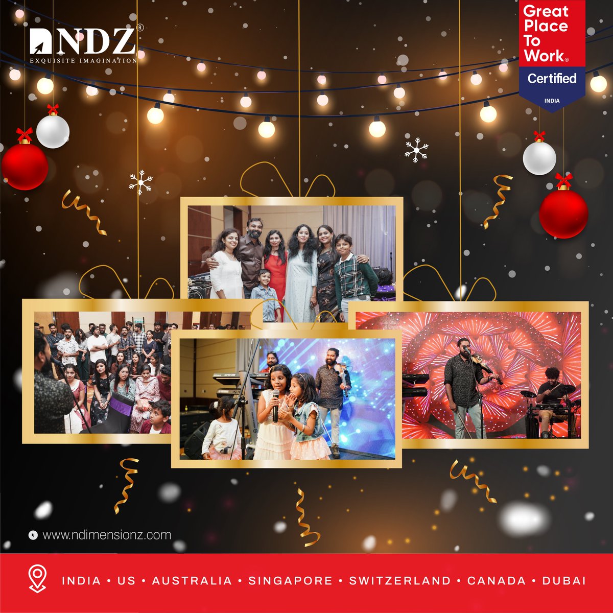 NDZCO's tweet photo. NDZians had made a memorable evening. We extend our heartfelt gratitude to everyone who made our Annual Day and Christmas Celebration a resounding success!

#ndimensionz #ndzannualday #xmasparty2023 #marriottmemories #milestonecelebration https://t.co/vHnPdVgLiq