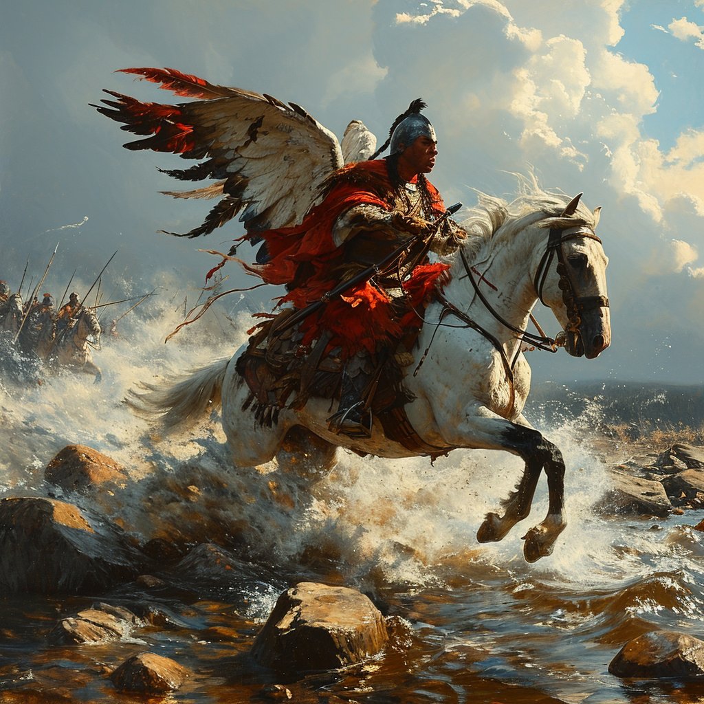 🐎🛡️ Husaria - The Polish Winged Cavalry: Relive the glory of the Husaria, Poland's symbol of courage and strength. A breathtaking sight of valor and might on the battlefield. #Husaria #PolishHistory