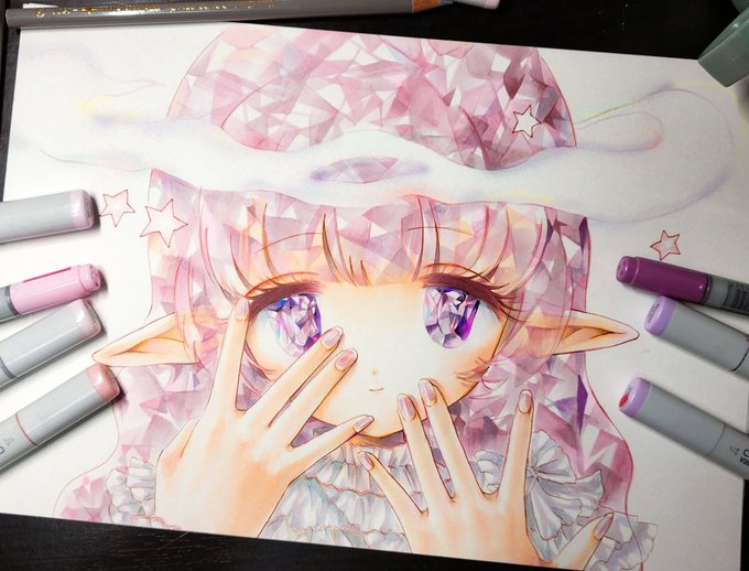 「こんにちわ」#コピック 