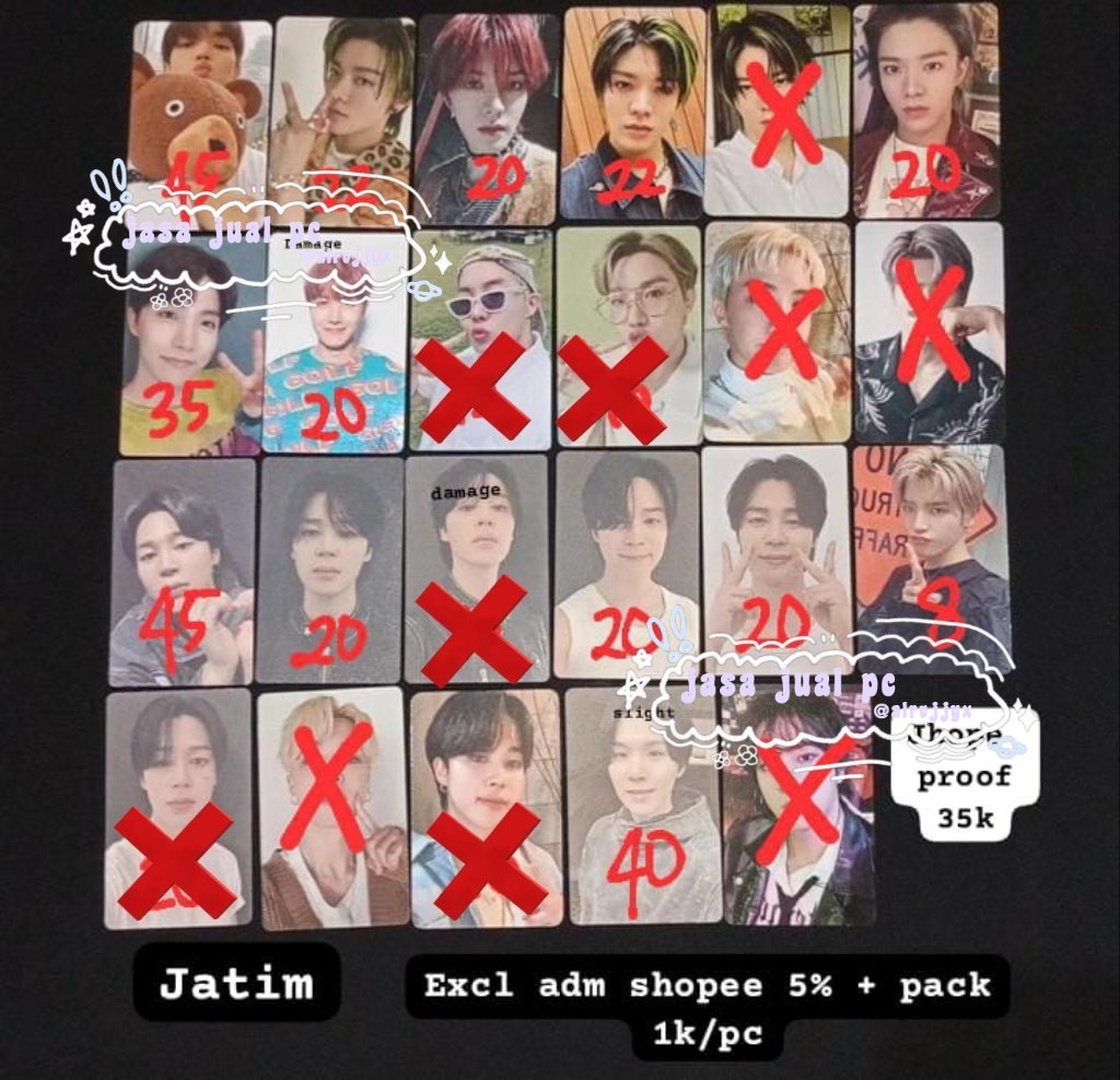 alrvjjyx's tweet image. 🛒 want to sell 🛒 help rt mkasi🙏🏻

aab pc bts jhope yoongi jimin

💰Price in pict, nego✅
✨Condi by DM
✅Freeong shopee, event✅
❌Exc adm 5%, pack 1k/pc
🏡Jatim
tags. wts pc bts jhope jimin yoongi dday face scar light #wtspcbts #zonauangᅠ #zonajajanᅠᅠᅠ #jasajualalrvjjyx