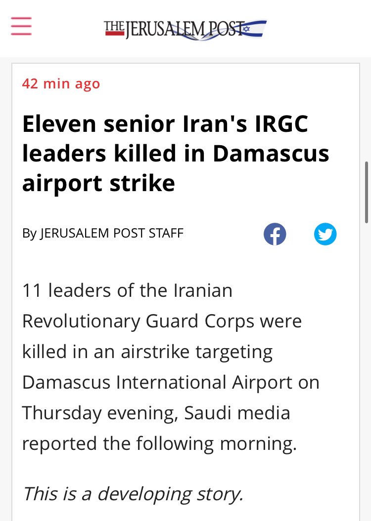 Seeingidoc's tweet image. 🇮🇷 🚨 BREAKING: Not one, not two, but ELEVEN senior Islamic Republic IRGC terrorists were killed in an airstrike in Syria!! 👏🏻 🙌 🎉 

#FreeIran
#EndIRGC
#Pahlavi
#Kotlet
#IraniansStandWithIsrael