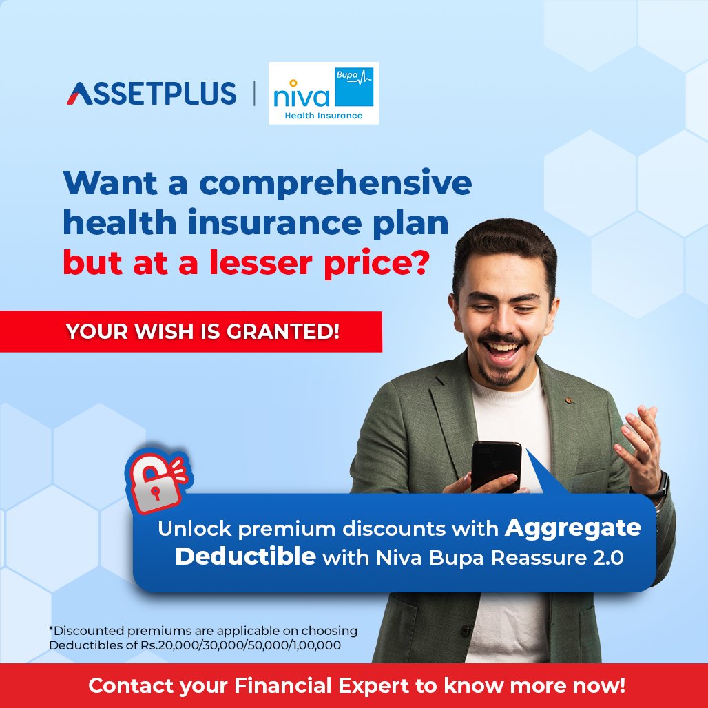 Are costly premiums preventing you from securing your health and wealth?
With 'Aggregate Deductible', you can now enjoy discounted premiums by covering expenses up to the chosen deductible amount.

#deductible #healthinsurance #insurancezaroorihai