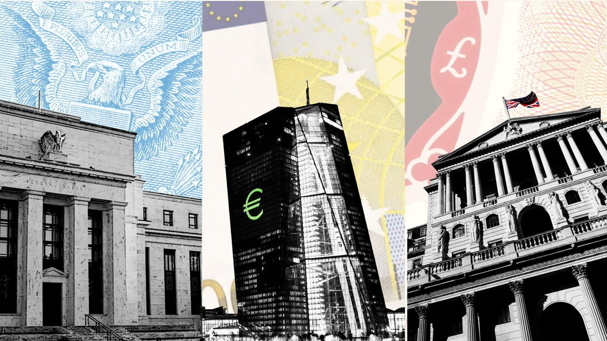 MustardsColonel's tweet image. After failing to anticipate the recent inflation outbreak and losing face, central bank officials are rethinking their economic forecasting methods. Now, they advocate for a more candid explanation of the uncertainty they face to the market.
The European Central Bank, the Federal