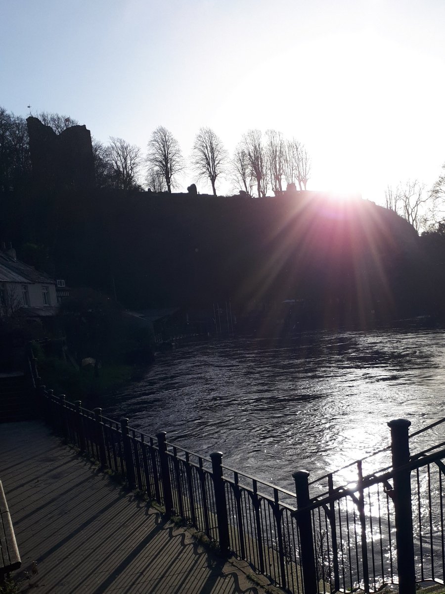 A high river nidd at Knaresborough.